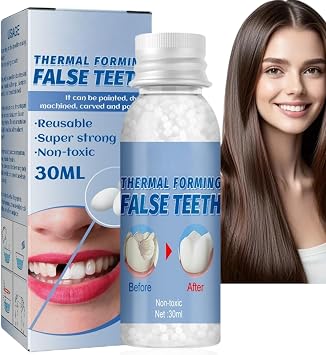 Temporary Tooth Filling Repair Kit,False Teeth for Temporary Tooth Filler,Chipped Tooth Repair Kit,Fixing Dental Bridge Repair Kit,Dental Repair Denture Repair,Bridges Ga/ps and Replaces Chipped Teeth