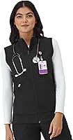 Hanes Women's Comfort Fit Scrubs Vest - Moisture-Wicking, Stretch Fabric, Odor Control, Plus Sizes up to 3XL