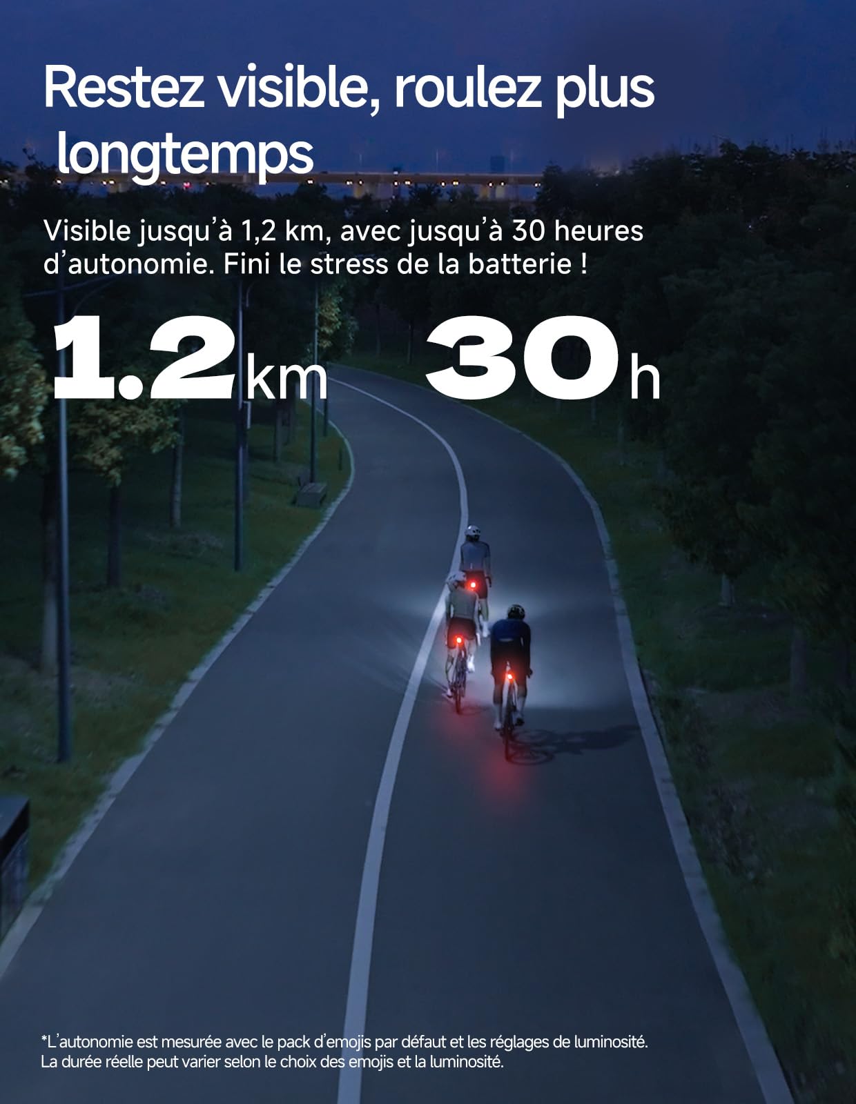 iGPSPORT ET6 Emoij Feu Arriere Velo, Alerte Freinage Visible 1,2KM | Rechargeable Portée 1,2KM Marche/Arrêt Automatique Rappel de Virage Connexion Compteur iGPSPORT Étanche Lumiere Velo Arriere