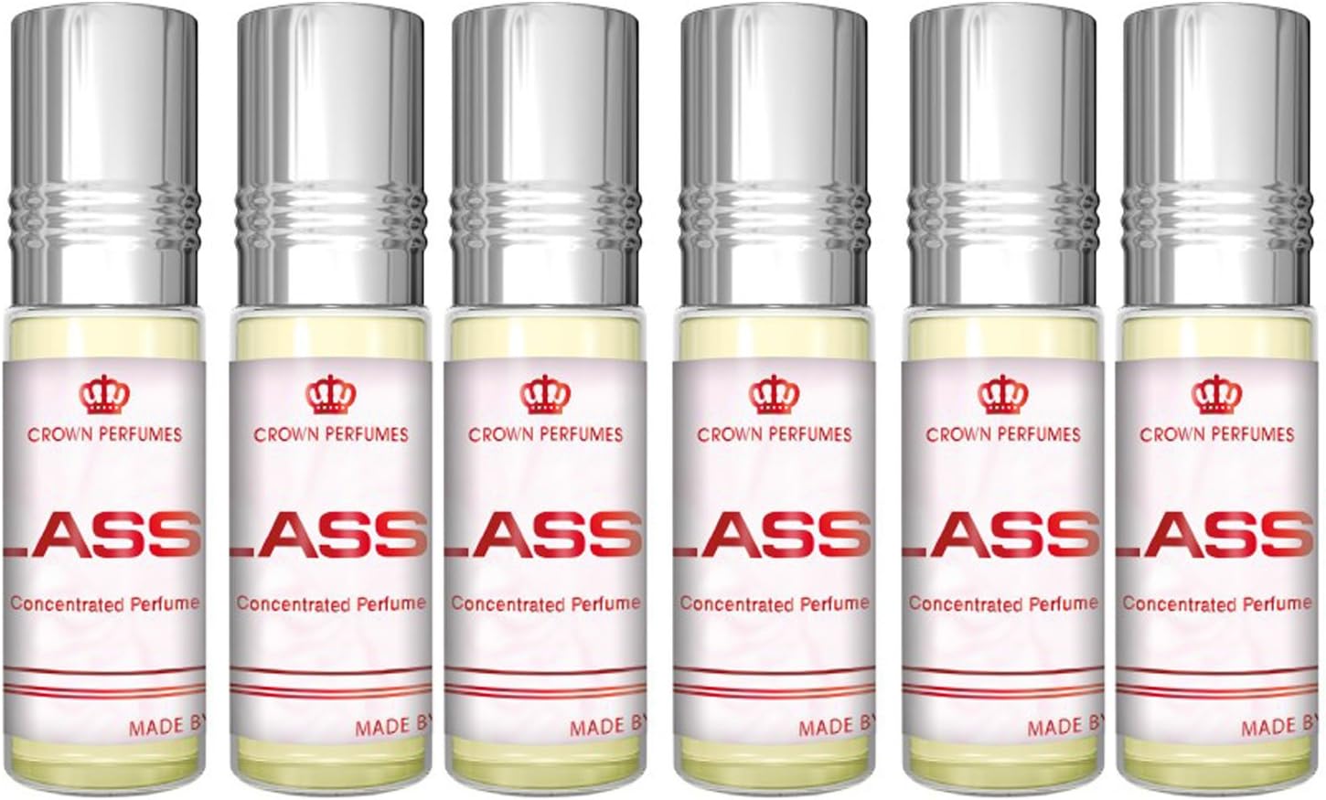 Al-RehabClassic Perfume Oil - 6 x 6ml (Unisex, Long Lasting, Recyclable Packaging, 36ml, Dalal)