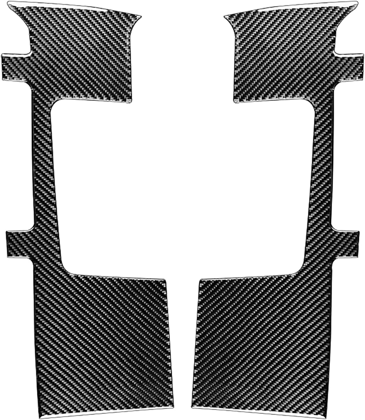 ITrims for Toyota Tundra 2014-2021 Accessories Interior Car Seat Safety Belt Panel Cover Trim Car Styling Decoration 2PCS Real Carbon Fiber