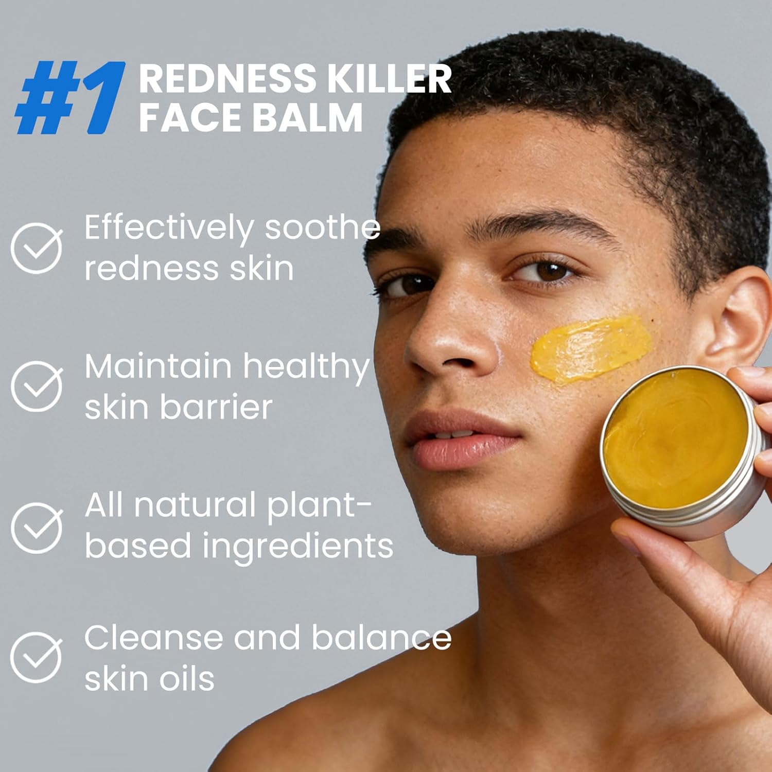 Acne & Redness Killer, Acne Set for Healthy Skin | With Marigold, Thistle, Lavender, Beeswax, Sea Buckthorn, Vitamin E - For All Skin Types (1PCS) - Image 2