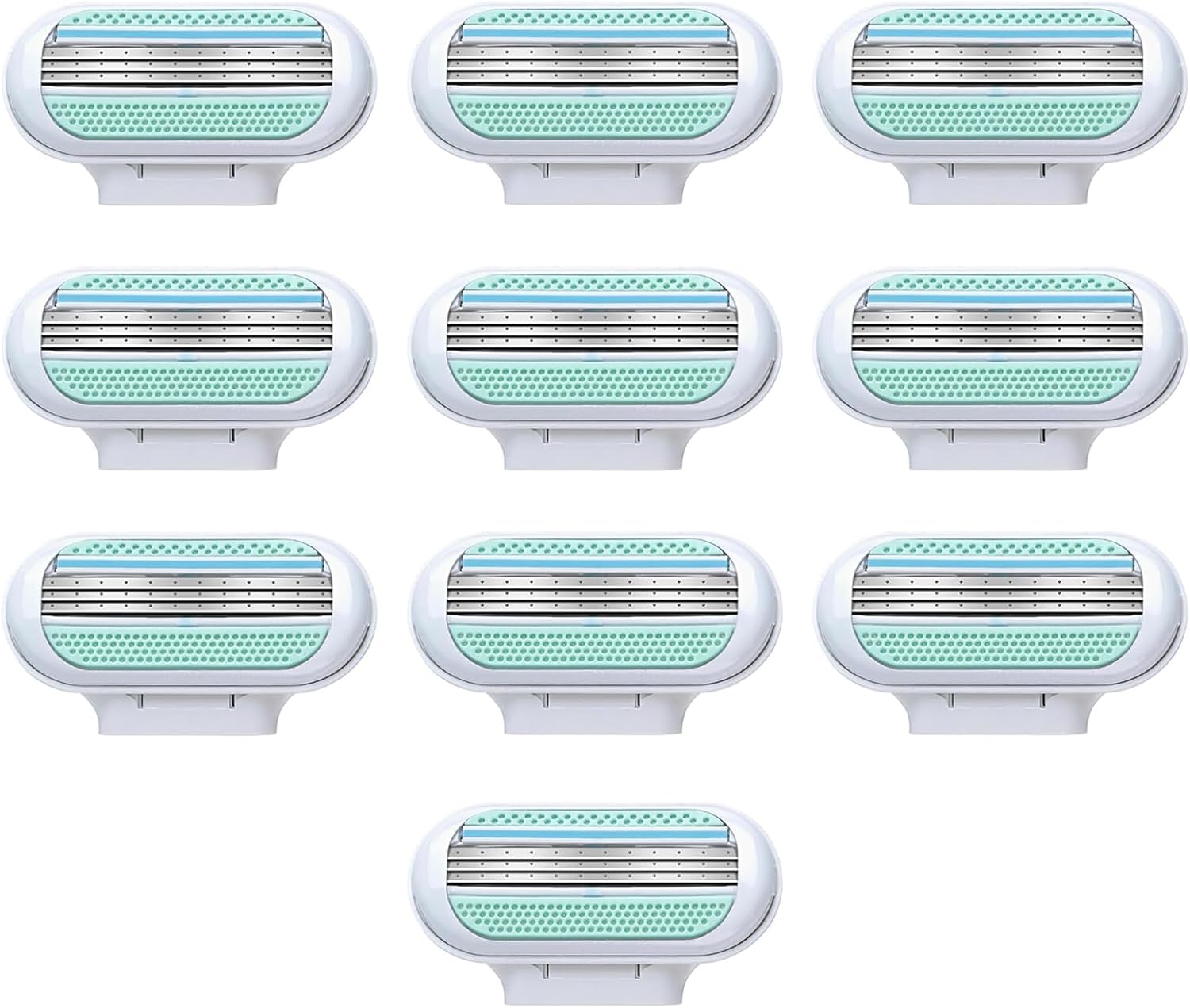 FEXPDL 10Pcs Replacement Razor Blades,Refills Compatible With Venus Razors for Women Refills