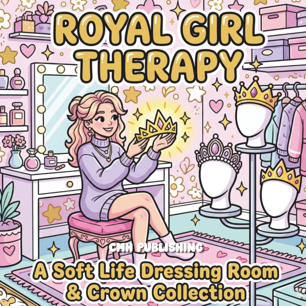 Royal Girl Therapy: Bold & Easy Coloring Book (Cozy Girl Life)