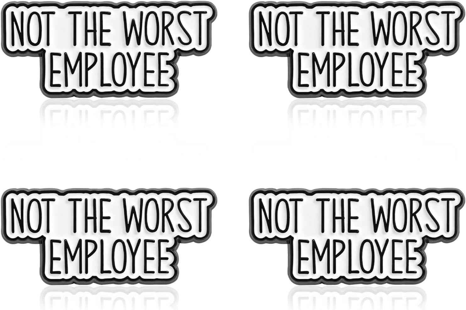 Funny Employee Pin Office Humor Enamel Lapel Brooch Novelty Work Accessory Coworker Gift Sarcastic Badge for Workers