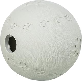 TRIXIE Robustes Hundespielzeug Snackball, aus Gummi – Lime, ø 9 cm | Befüllbar mit Leckerlis für langen Spielspaß – belohnt spielerisch und beschäftigt den Hund sinnvoll