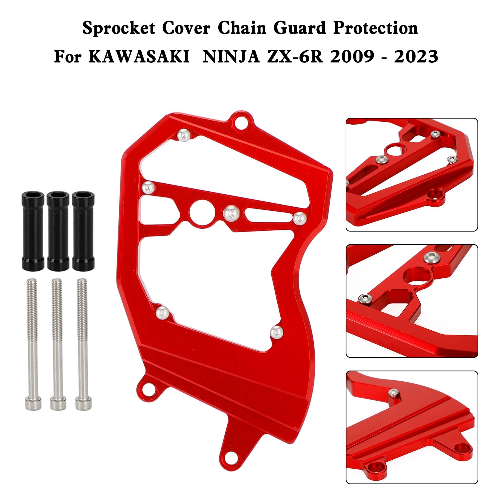 スプロケットカバー レッド/Sprocket Cover Red CP09A Amazon.com: Areyourshop Sprocket Cover Chain Guard Protection fit