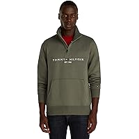 Tommy Hilfiger Felpa con Cerniera Uomo Zip Mockneck Mezza Zip