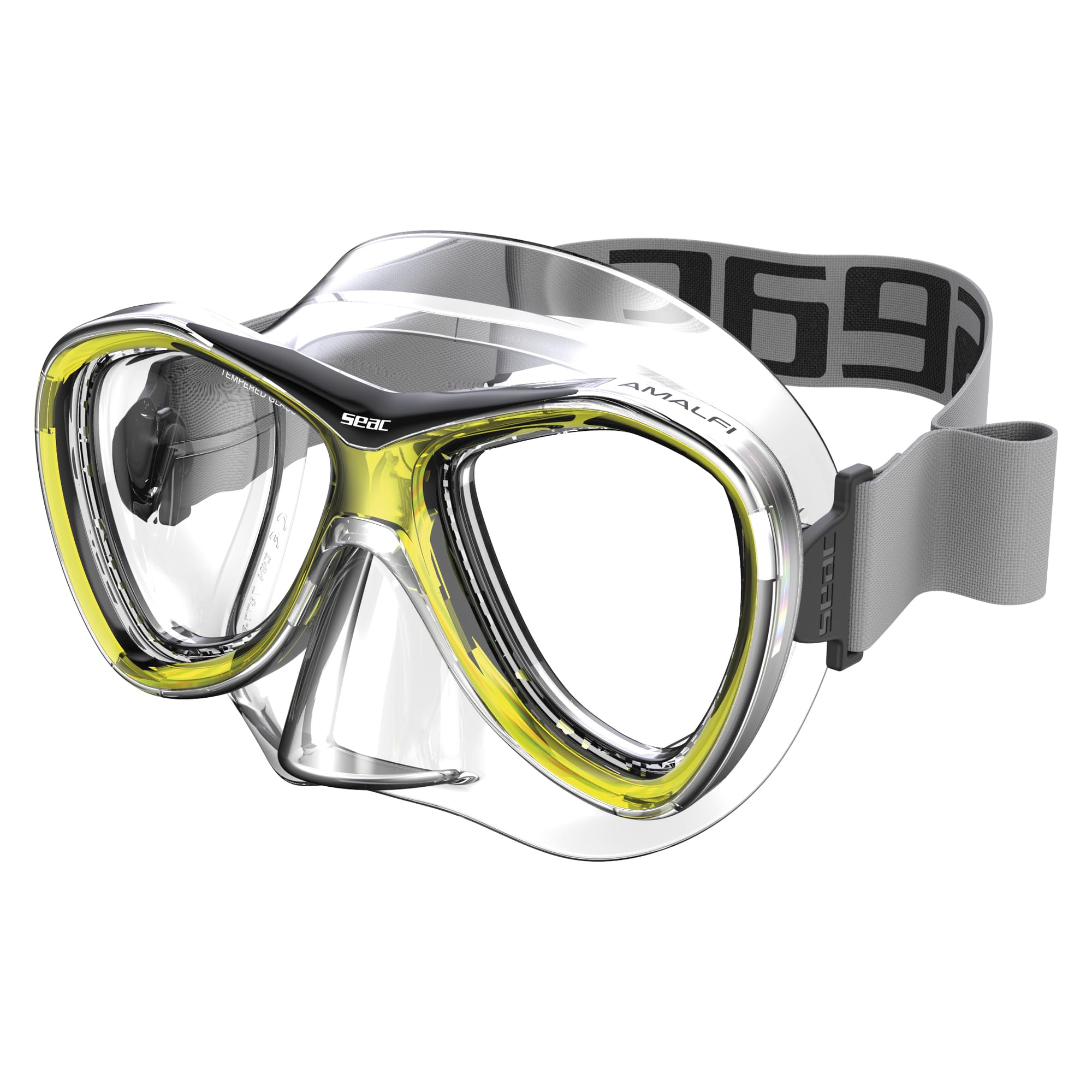SEAC Amalfi, silikonowa maska do snorkelingu z podwójną soczewką