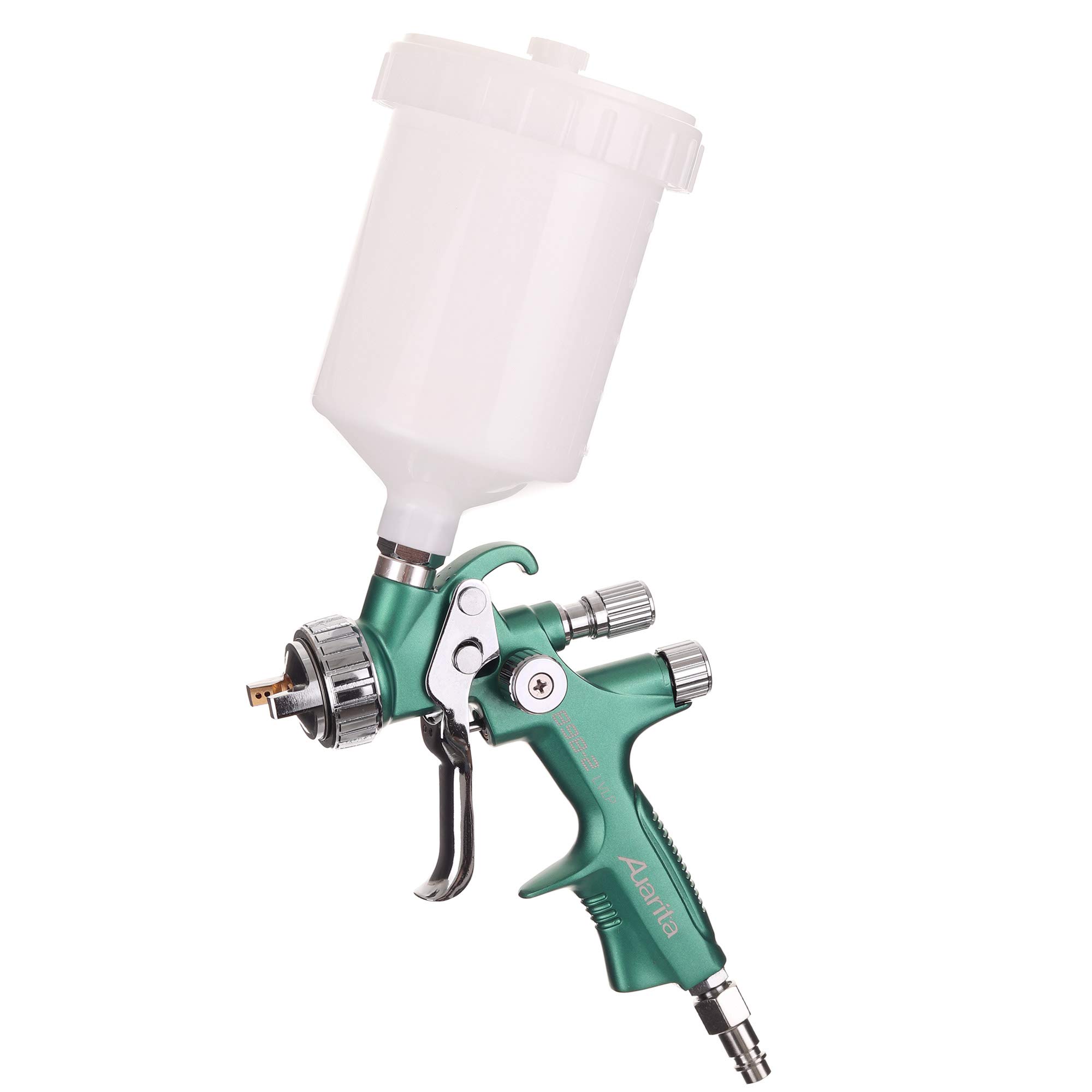 LVLP Technology Spritzpistole L-898-2 1,8 mm Düse Langlebig 600 ml Fassungsvermögen zum Lackieren DREI Einstellmodi Sehr dünne Farbschicht Extrem präzise