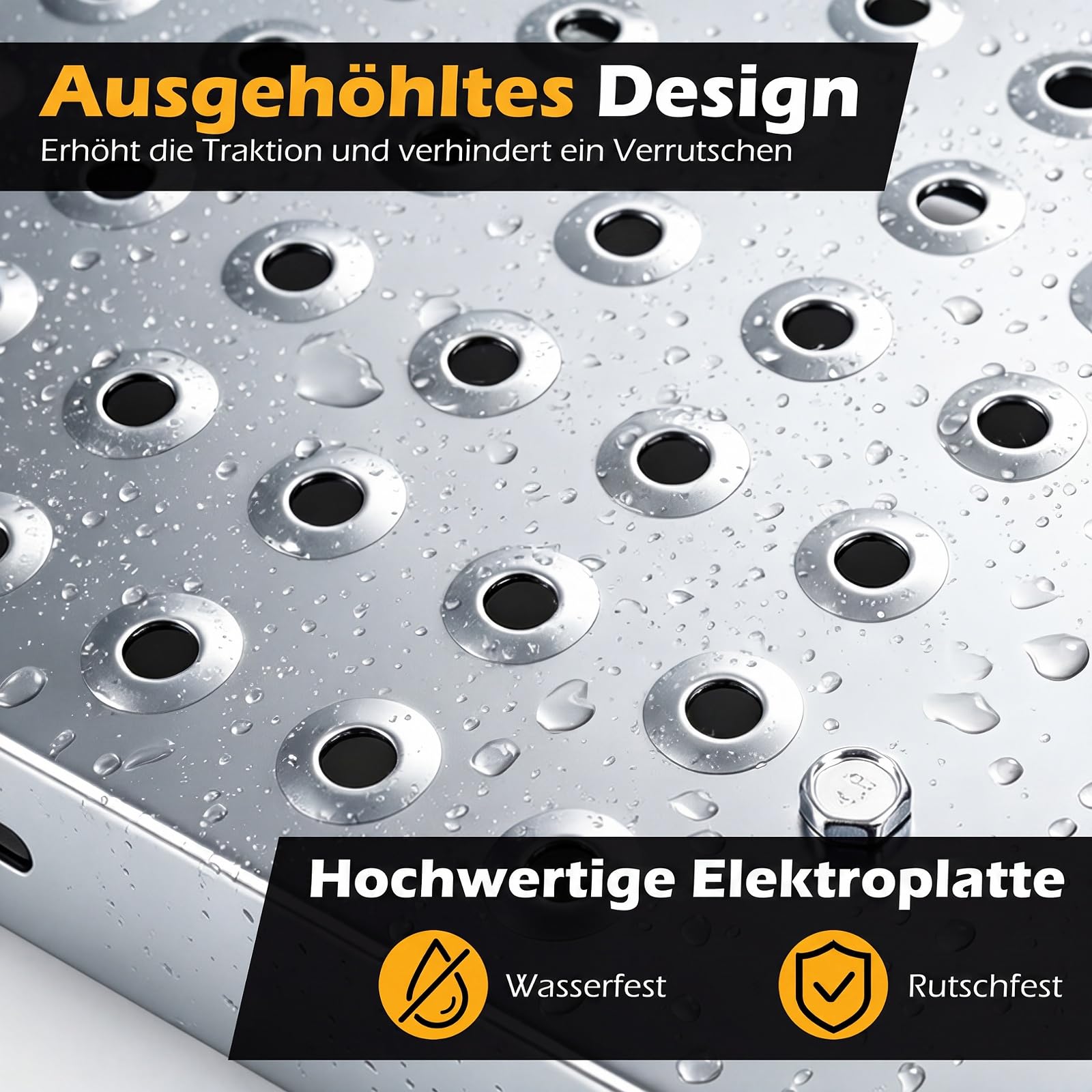 COSTWAY Auffahrrampe 2 Stück klappbar, Laderampe bis 400 kg belastbar