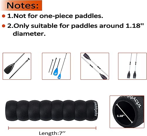 Miniatura 2 de Paddychr Kayak-Paddle-Grips-Accessories-Wraps - Soft Yak Paddle Grips for Take Apart Paddles