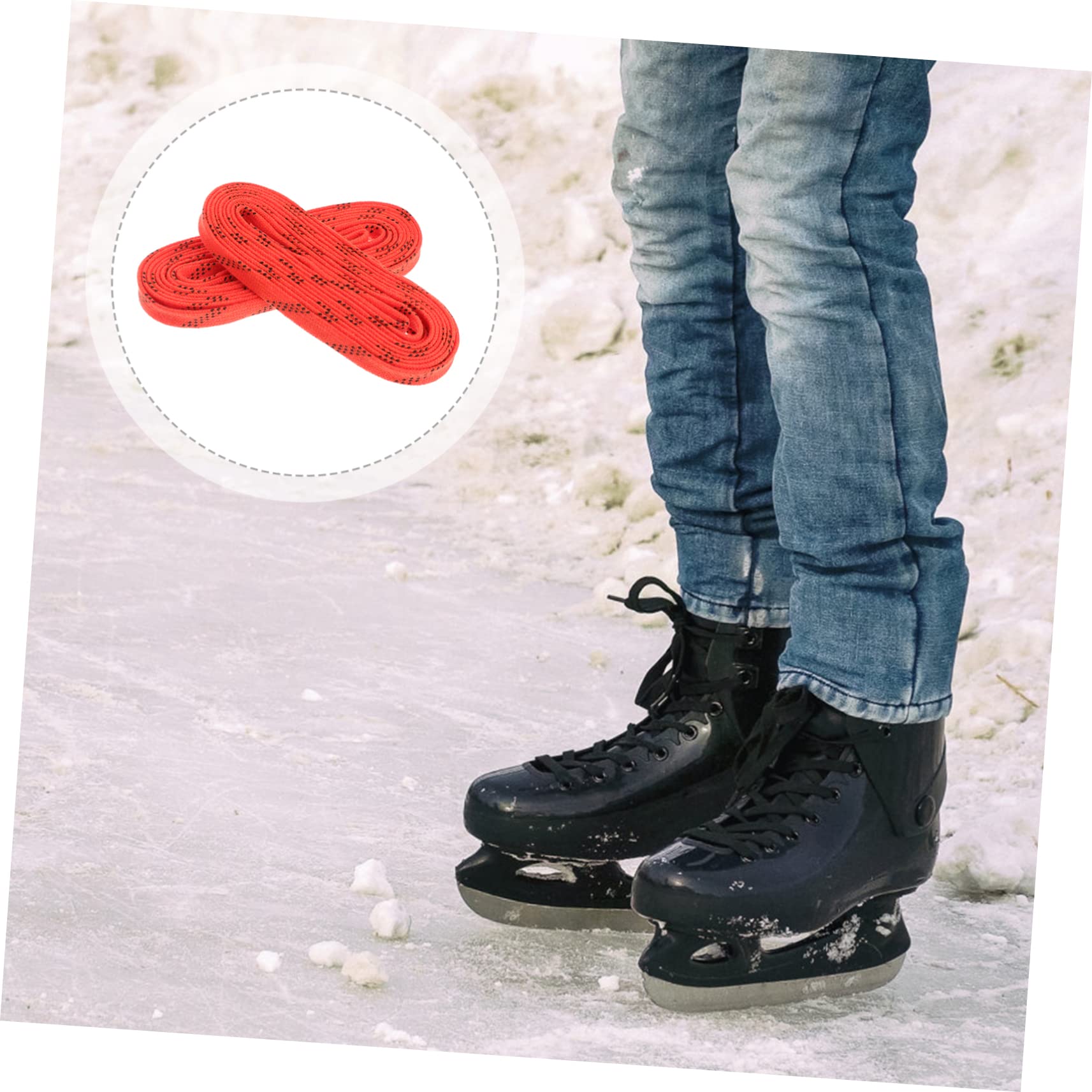 HANABASS 1 Paire D'Attaches De Chaussures Lacets De Hockey Lacets Polyvalents