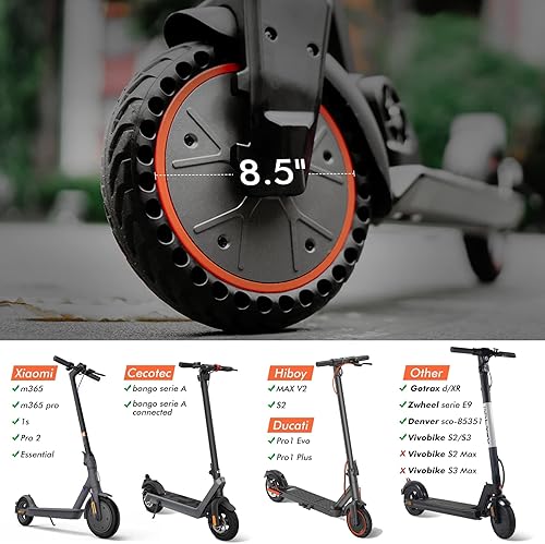 Miniatura 2 de Neumático sólido para gotrax gxl V2gotrax XR para Xiaomi m365 Scooter eléctrico, 8.5 pulgadas Scooter eléctrico Ruedas de repuesto para Mijia Mi