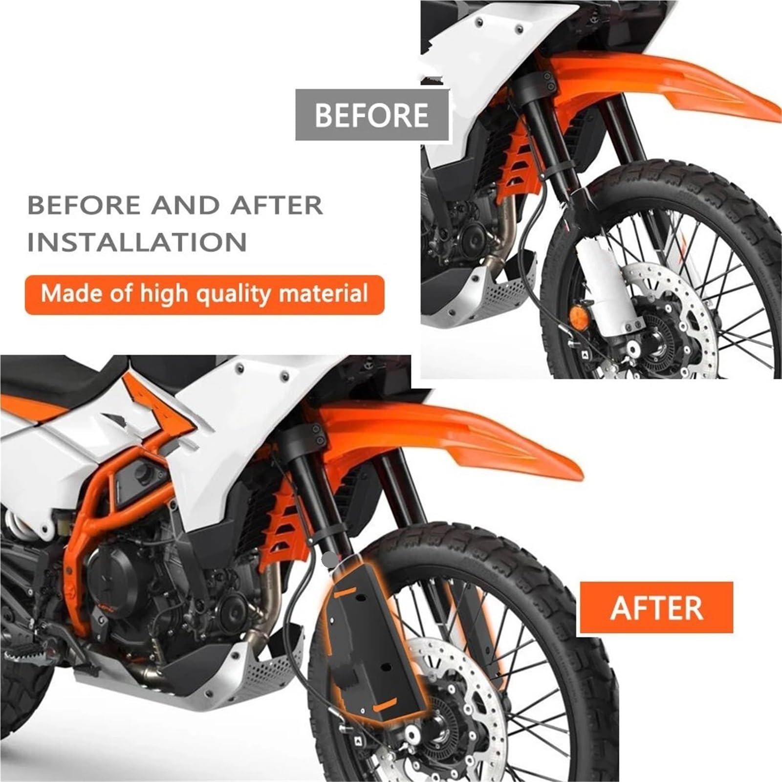 Adatto per K&TM 390 ADVENTURE R 2025 Protezione scudo piastra di protezione ammortizzatore forcella anteriore protezione forcella