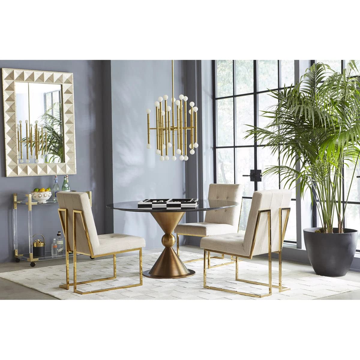 Jonathan Adler - Op Art Backgammon Set – Nero/Bianco – Legno/Laccato – Nero/Bianco – (LxLxA) 47 x 29 x 11 cm