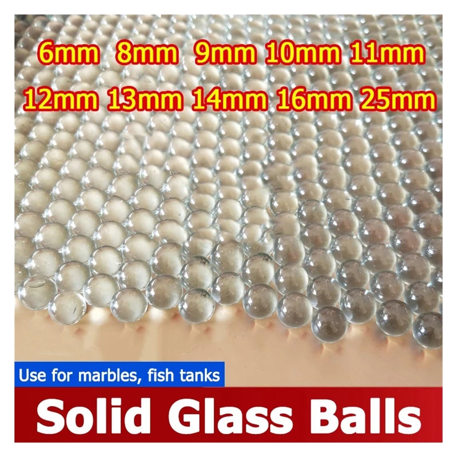 50–5000 Stück Massive Glaskugeln 6–25 Mm – Transparente Hochpräzise Hitzebeständige Kugeln Für Aquarien(16mm - 200pcs)