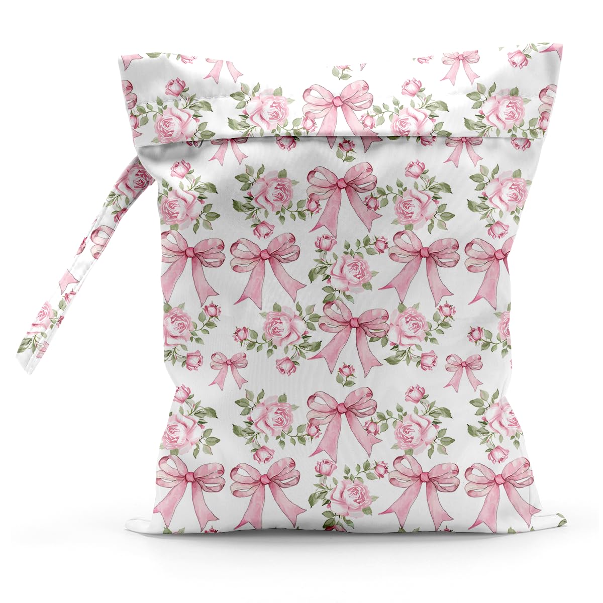 Bow Wet Dry Bag for Women Swimsuits Waterproof Cloth Diaper Bag for Baby