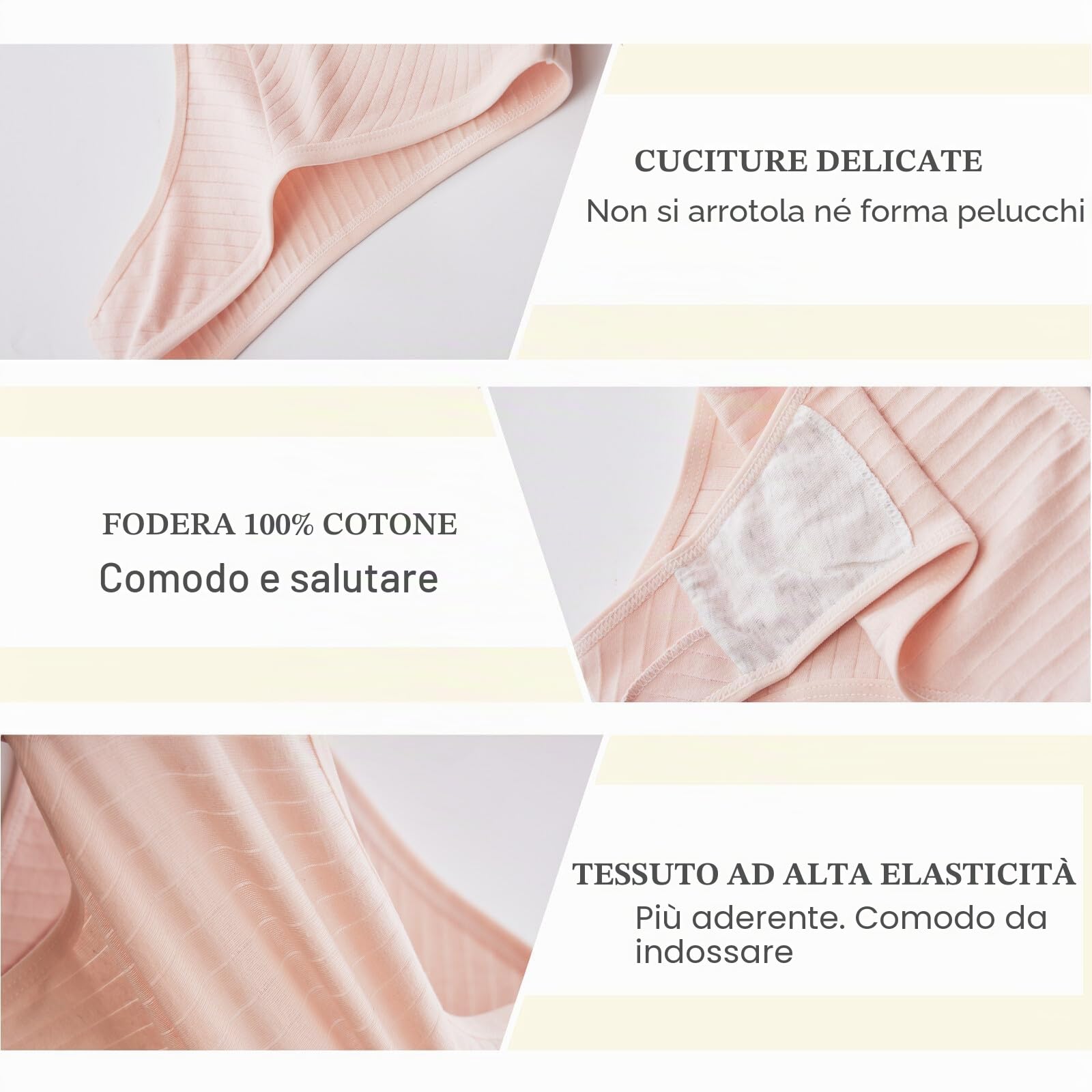 Tanga Classico in Cotone per Biancheria Intima Sexy E Mutandine da Donna Multicolore S-XL