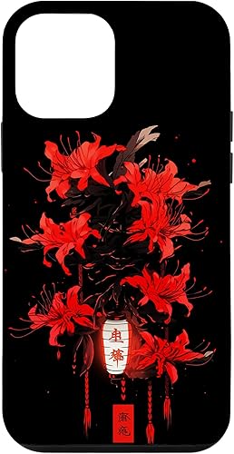 Miniatura 16 de iPhone 16 Red Spider Lily Funda de anime de manga estética japonesa japonesa