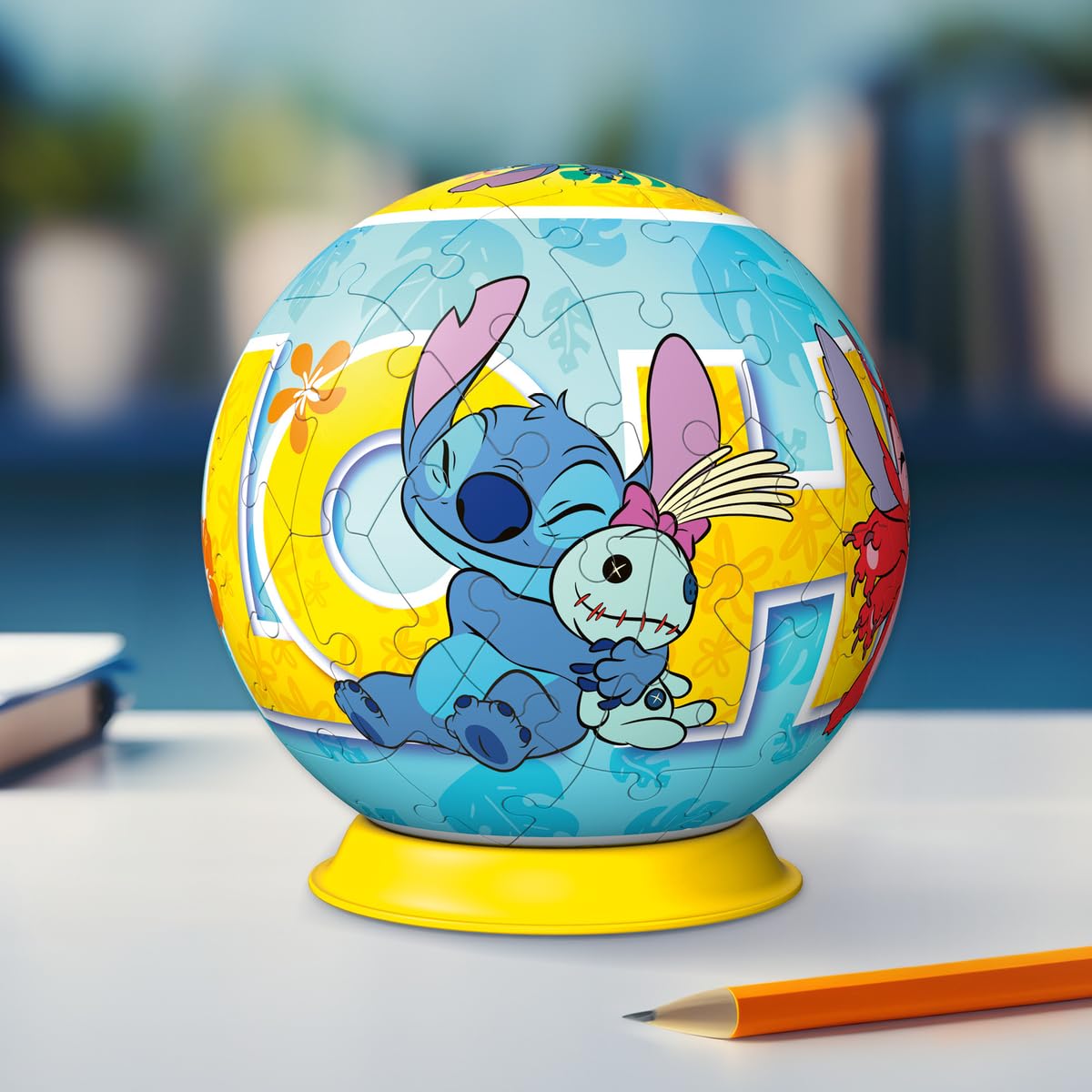 Ravensburger - Puzzle 3d Stitch Sferico | Puzzle 3d Bambini 6 Anni O Più | Regalo Stitch Bambina E Bambino 73 Pezzi | Giochi Bambini 6 Anni Sferico Da Disney