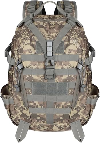 Geestock Mochila táctica militar, 40L grande del ejército 3 días paquete de asalto Molle bolsa mochila mochila para senderismo camping trekking,