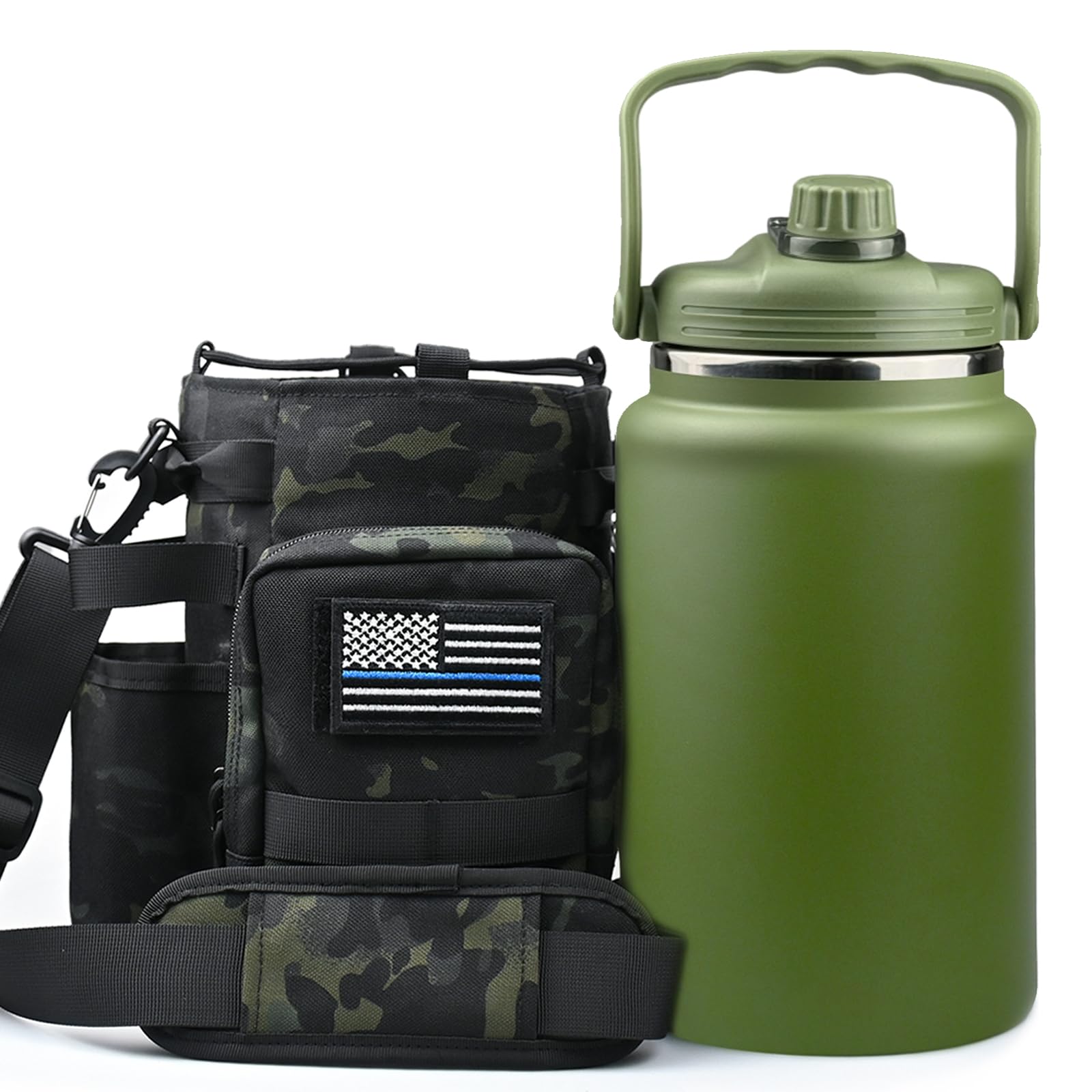 Reusable Stainless Steel Water Bottles Sold Empty - 128 Oz Drinking flasks - Insulated Containers for Beverage Cans