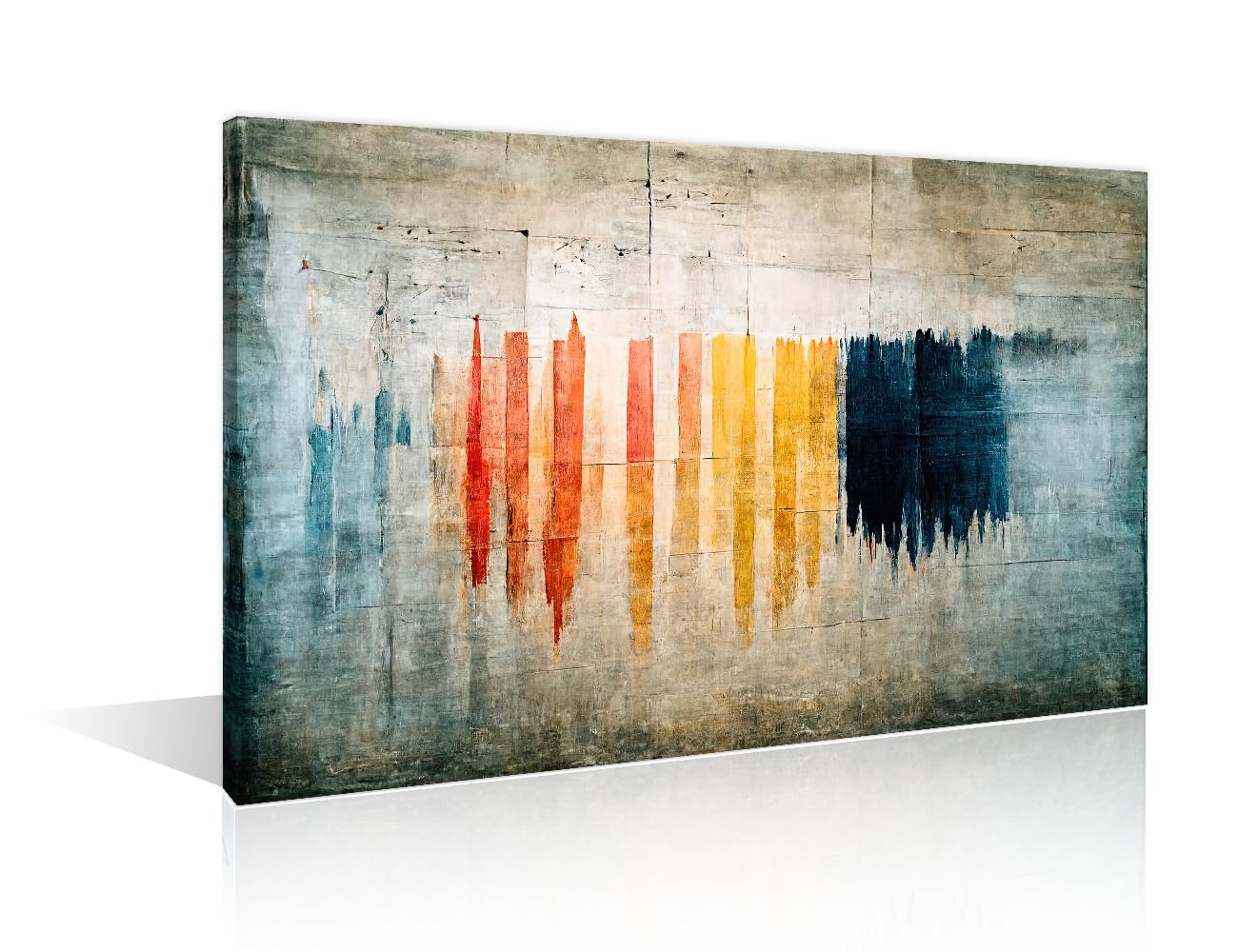 Street Graffiti Wall Art for Living Room Abstract Canvas Wall Art Modern Pictures Posters Vintage Background Wall Decor Art for Bedroom Office Paintings Giclee Framed Ready to Hang, (12"Wx18"H) โ image 1