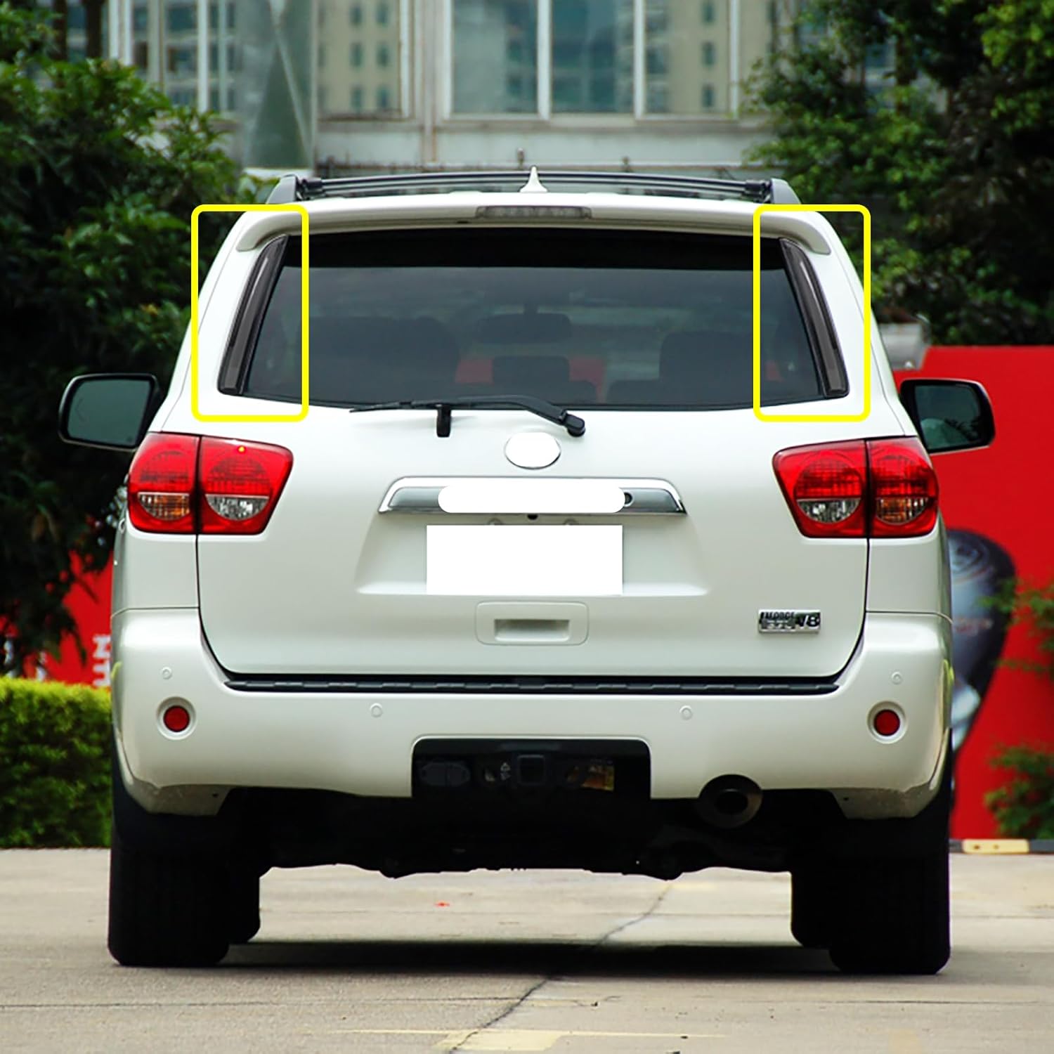 LED Rear Trunk Pillar Tail Light Compatible with 2007-2021 Toyota Sequoia Column Brake Turn Signal Light Replacement Plug and Play