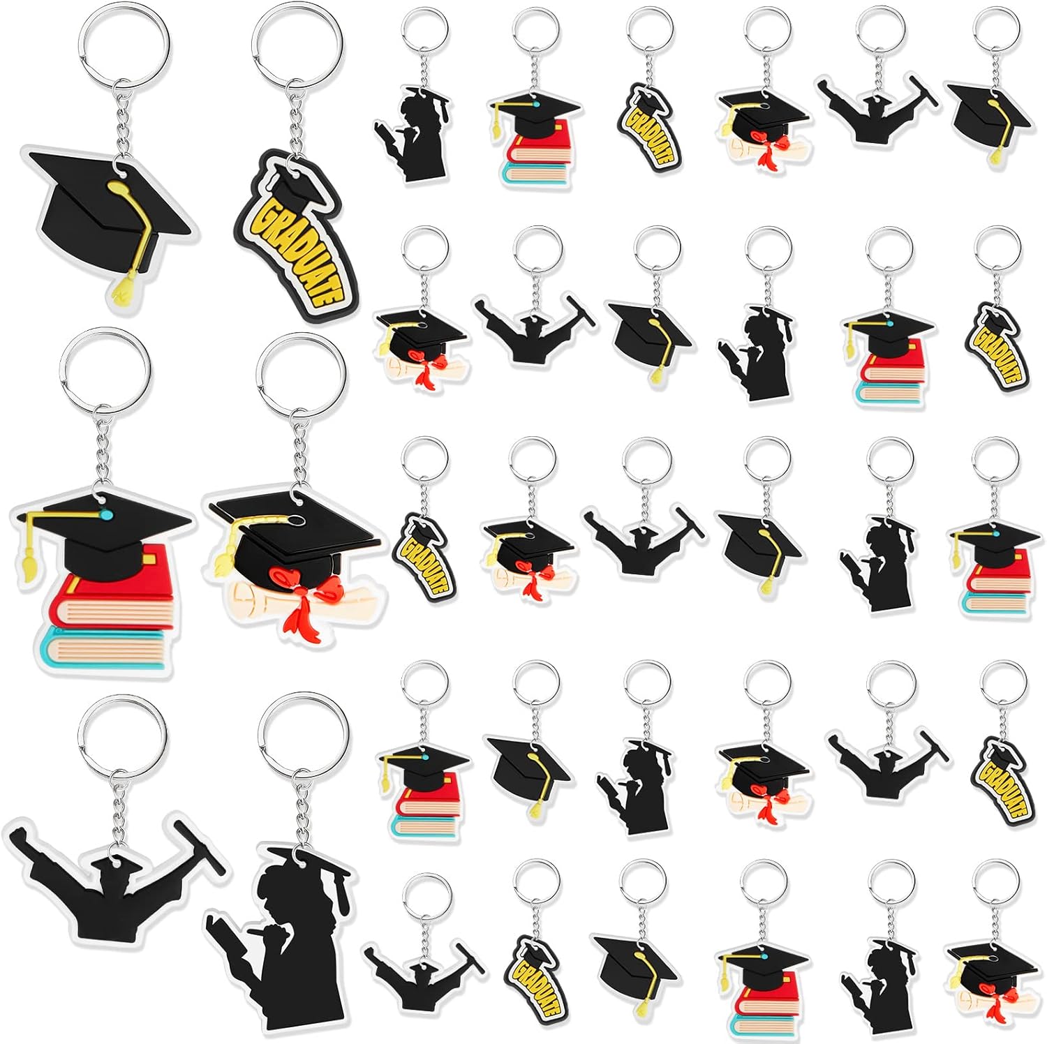 36 Pcs Class of 2024 Graduation Keychain Bulk Graduation Gifts