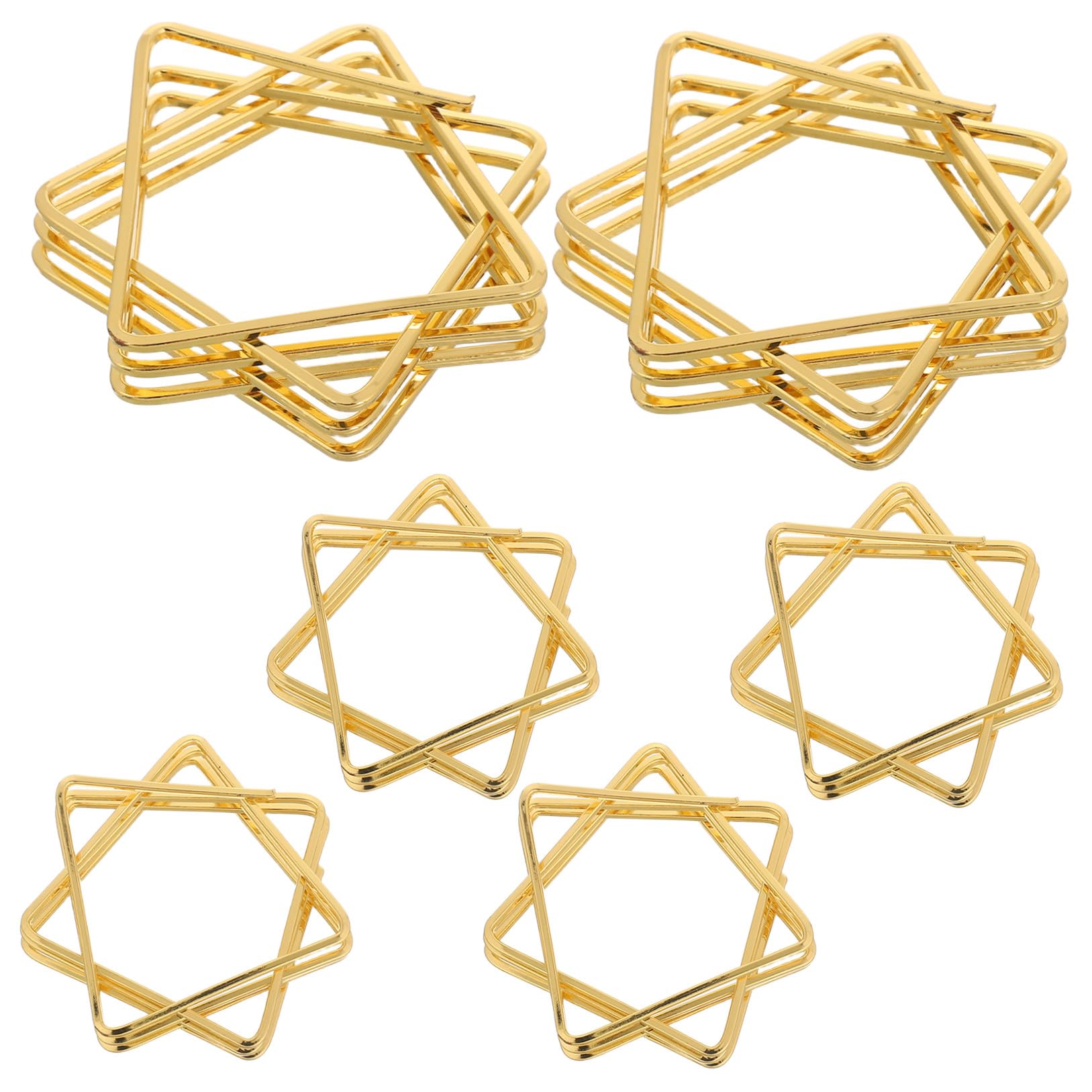 Amosfun Lot De 3 Porte-Serviettes Multi-Angles en Forme Détoile 6 Pièces X 3