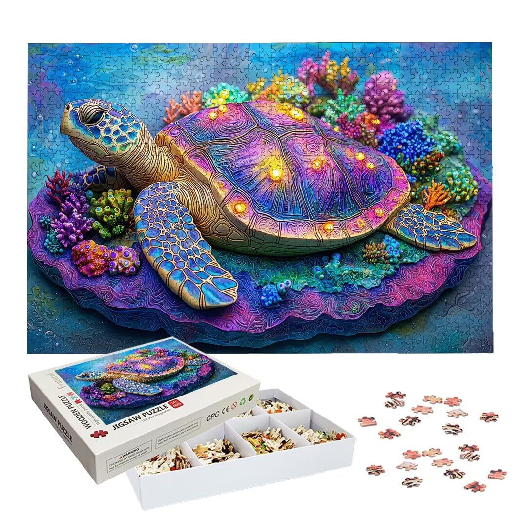 Puzzle 1500 Pièces Adultes, Puzzle 1500 Pieces Tortue de Mer, Cadeau -2926