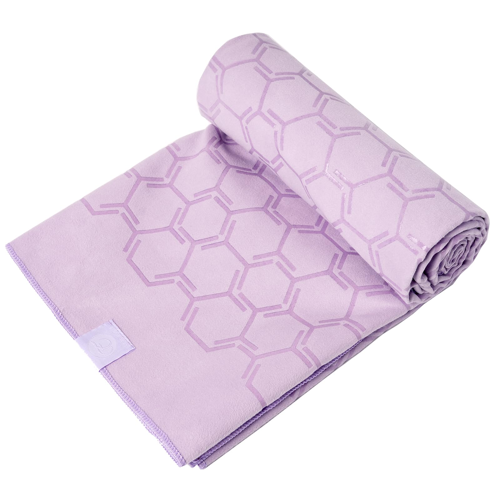 Eunzel Toalla de yoga para yoga caliente, antideslizante de doble cara, toalla de microfibra absorbente para yoga caliente, Vinyasa y Power, 26.5 x 72 pulgadas, morado taro