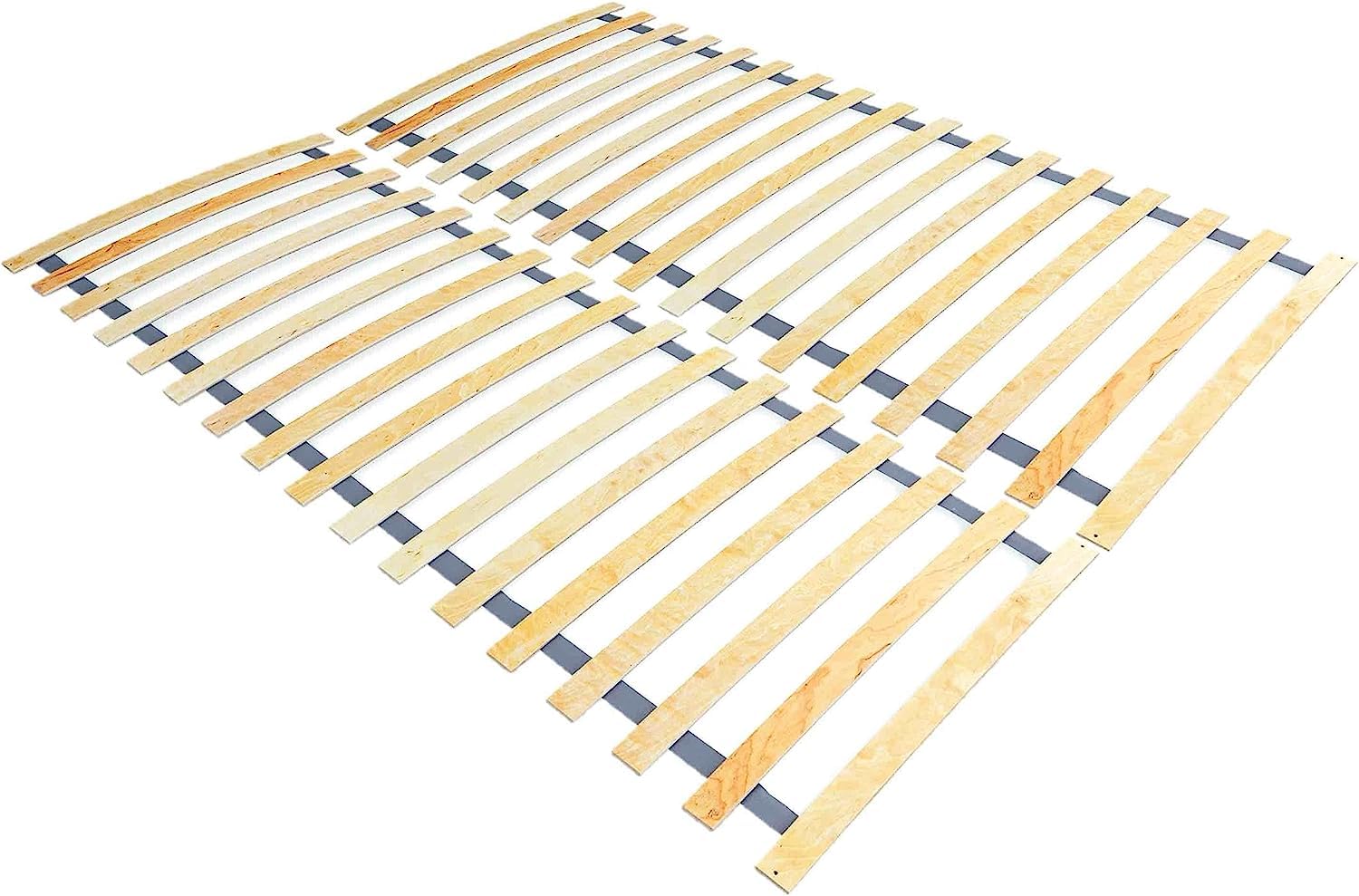 Ecoform Sommier à Lattes Avec Réglage De La Dureté 120/140/160/180/200 X 200 Cm - Bois - 180 X 200 Cm