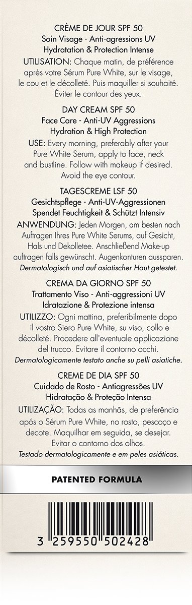 Sanit Pure White, Crema di Giorno SPF50, 50 ml