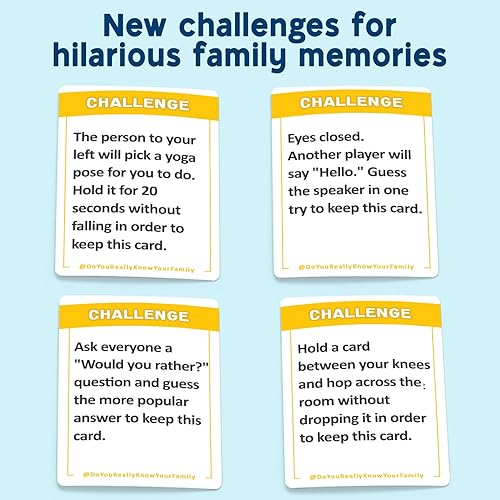 Miniatura 4 de DO YOU REALLY KNOW YOUR FAMILY 2, el juego de expansión con 200 nuevas cartas para más diversión nocturna de juego familiar, juega independiente o