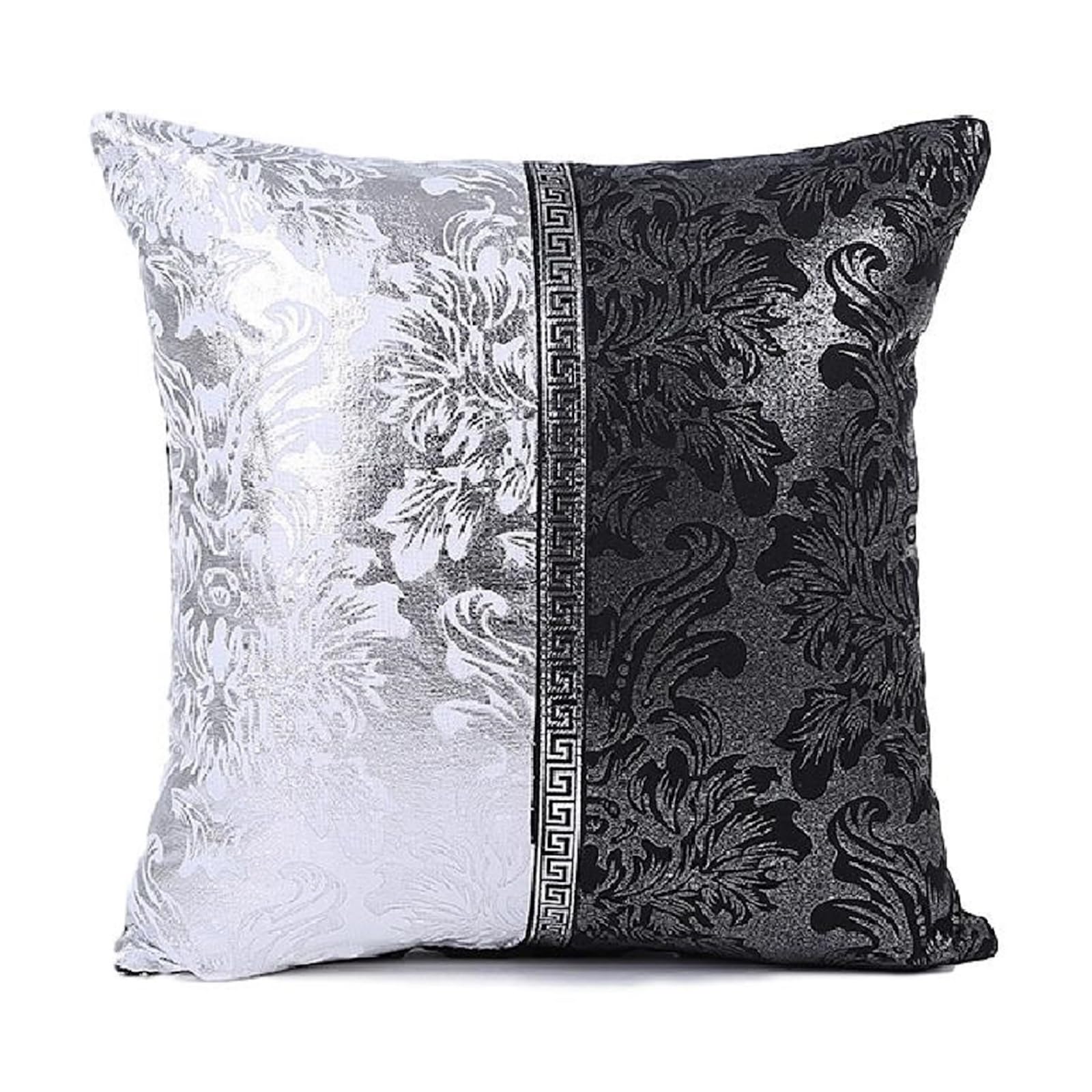 Amazon.co.jp: [Queen-b] 高級 ダマスク 柄 クッション カバー