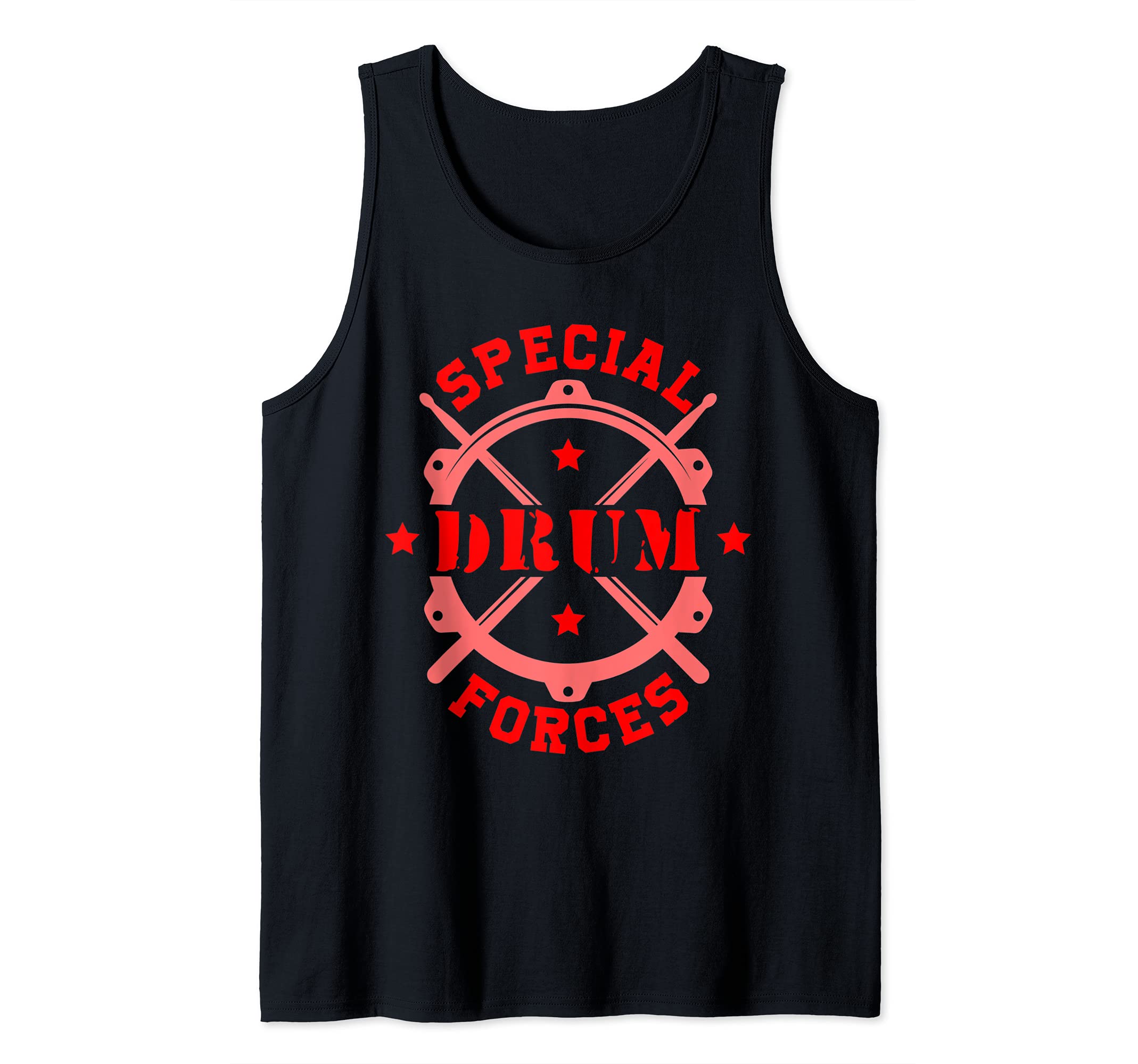 Special Drum Forces Drums Drumsticks Drumming Music Band Tank Top, Black