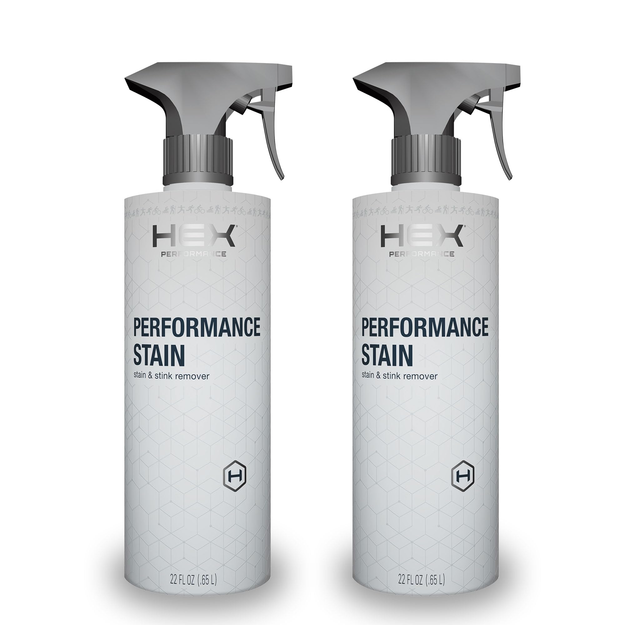 HEX Performance Stain & Stink Remover, Unscented, 44oz (Pack of 2) - Designed for Activewear, Eco-friendly