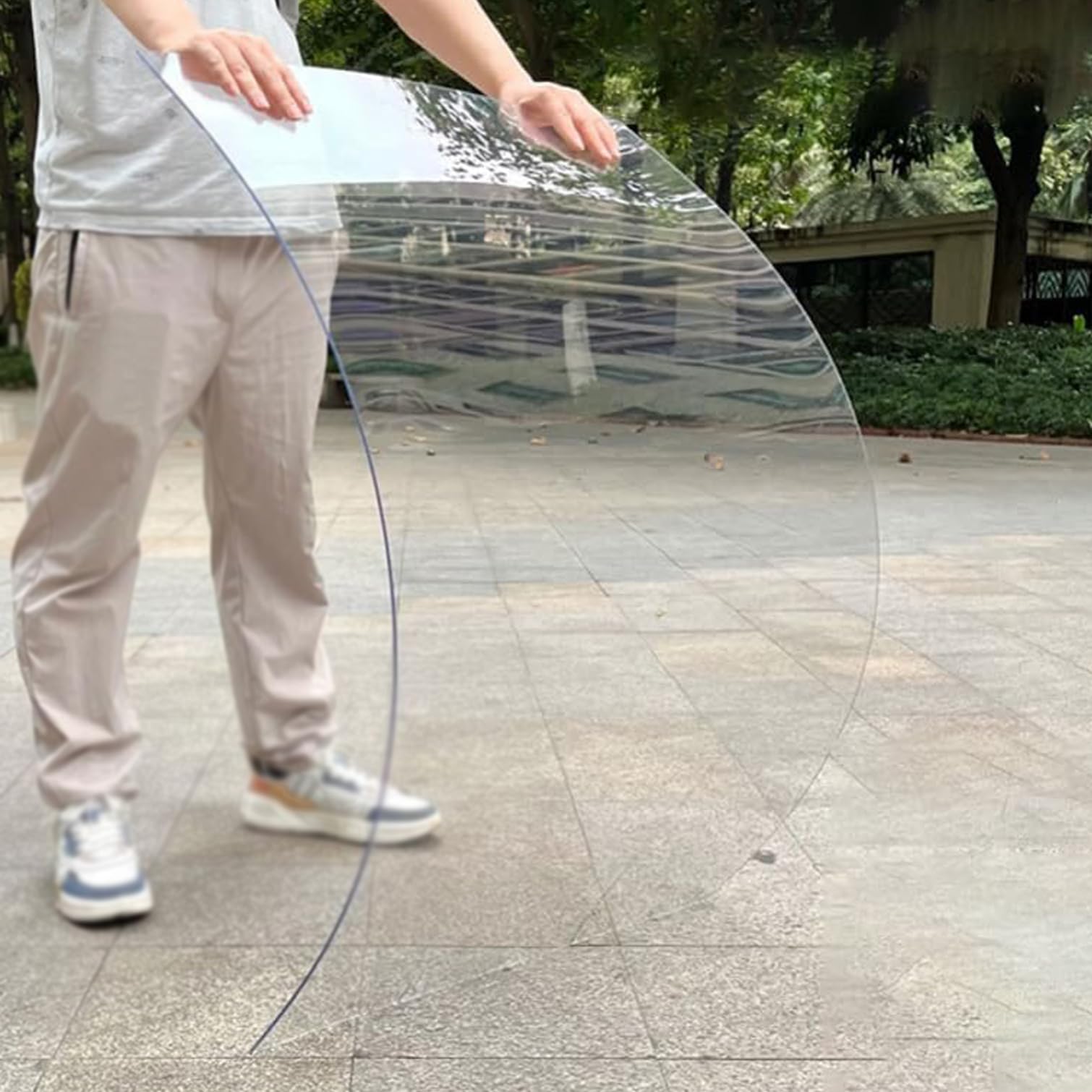 NURUGURE Polycarbonate Roofing Sheet Clear Lightweight Roof Panel for Sunroom Greenhouse and Canopy Cover