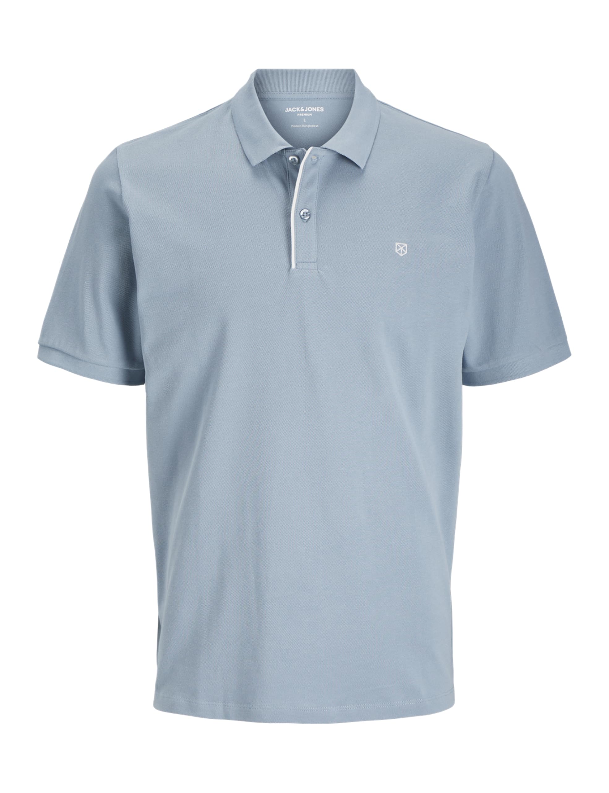 JACK & JONES Jprblasainz SS Polo Shirt, Ashley Blue, S