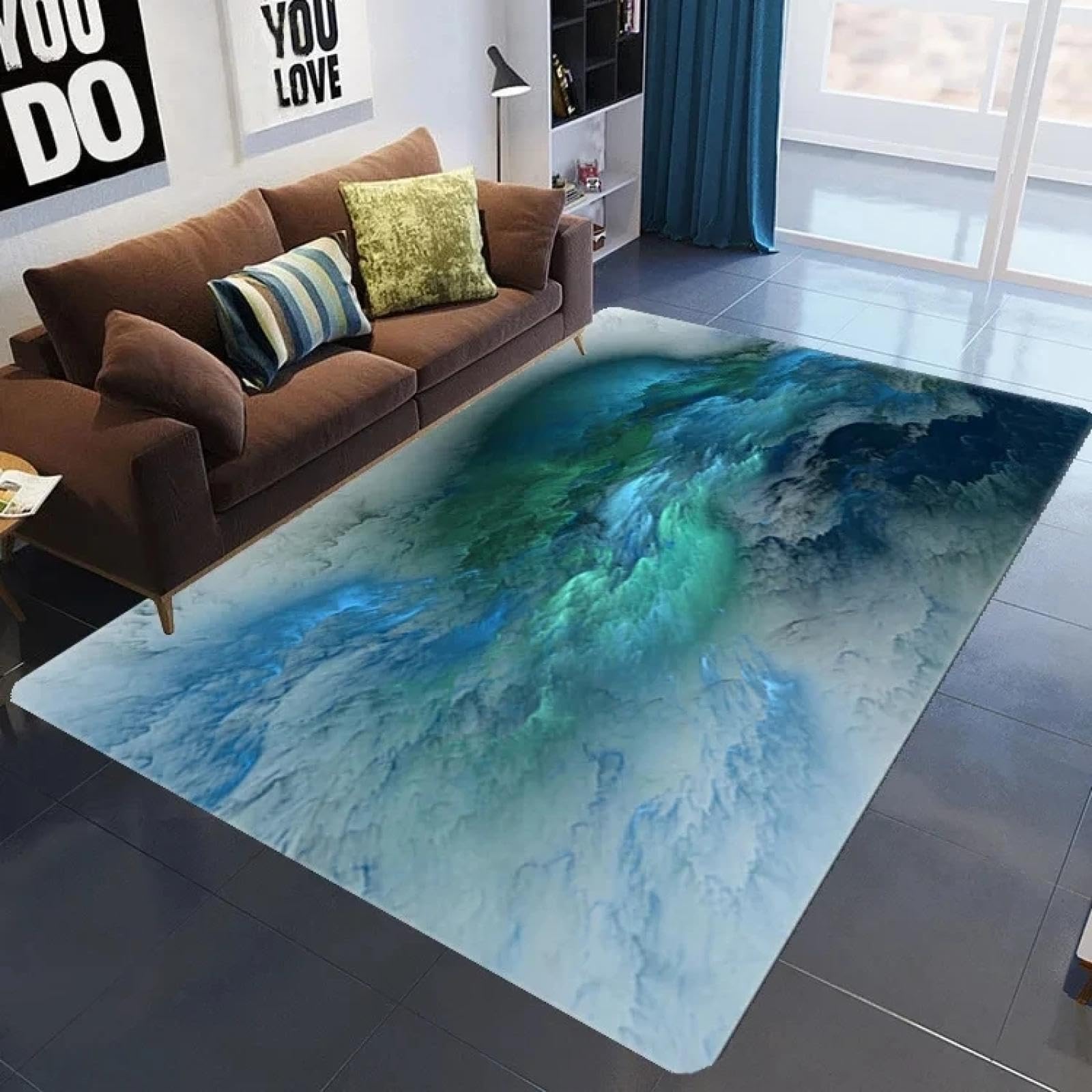 Tapis nuage doux pour chambre et salon afin d'éviter les glissades