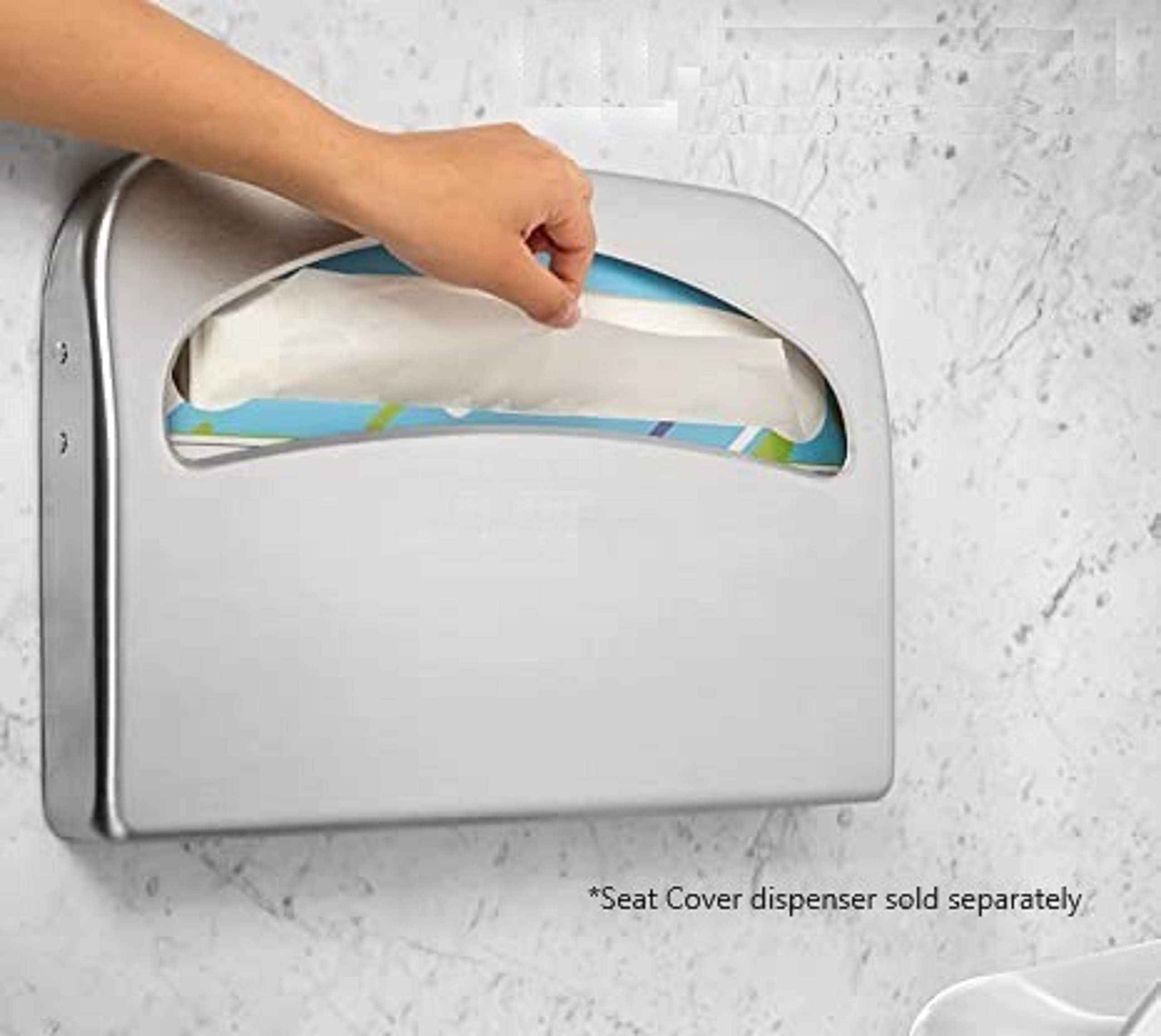 TrueCraftware- Half Fold Paper Toilet Seat Covers (250 Sheet/Pack) Disposable Toilet Seat Cover- Disposable Flushable Paper Toilet Seat Liner for Commercial and Public Restrooms Portable Potty Seats