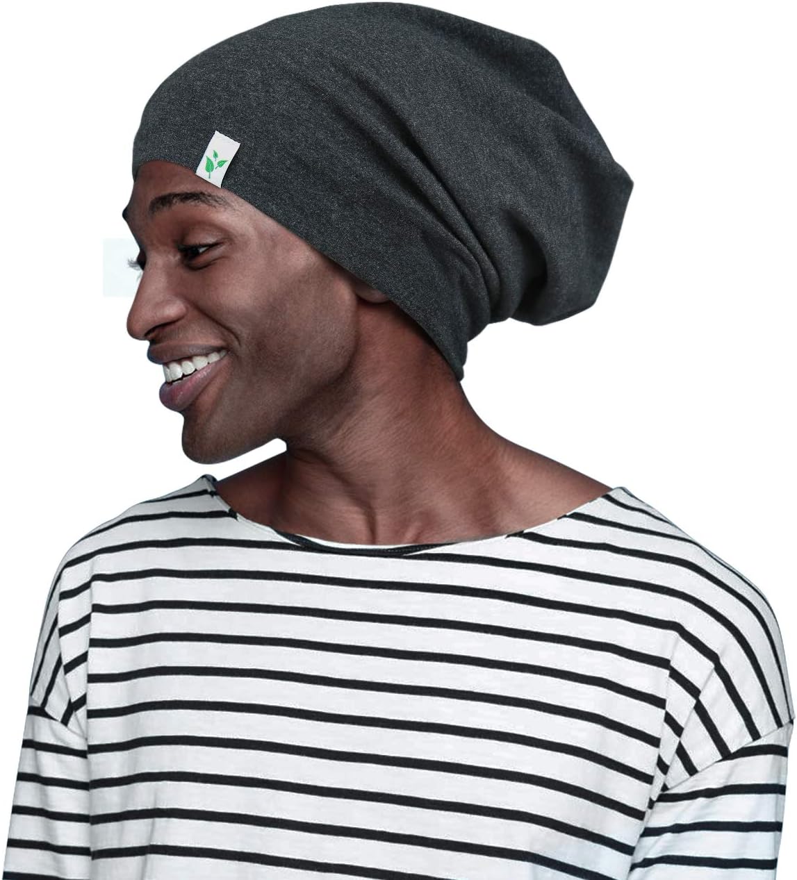 Sleep Cap-2Pcs Designed for Men with Natural Curly Wave Hair Satin Lined,Gifts for Boyfriend,Husband & Dad,