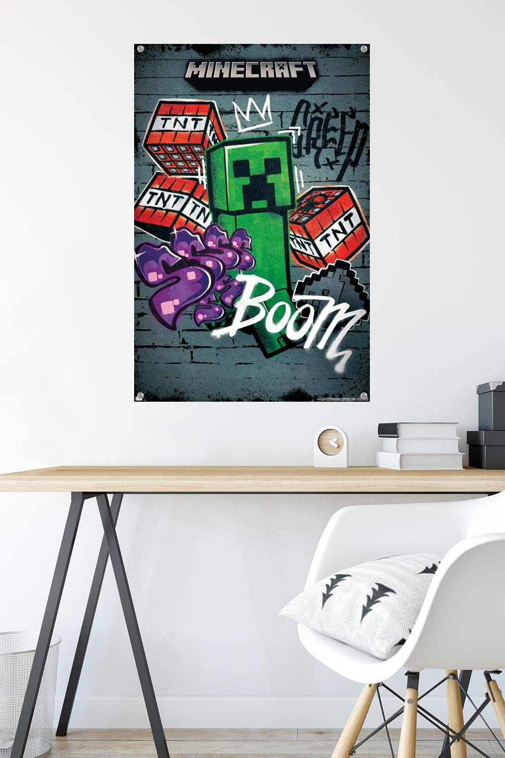 Amazon.com: Trends International Minecraft - Creeper Do Not Enter