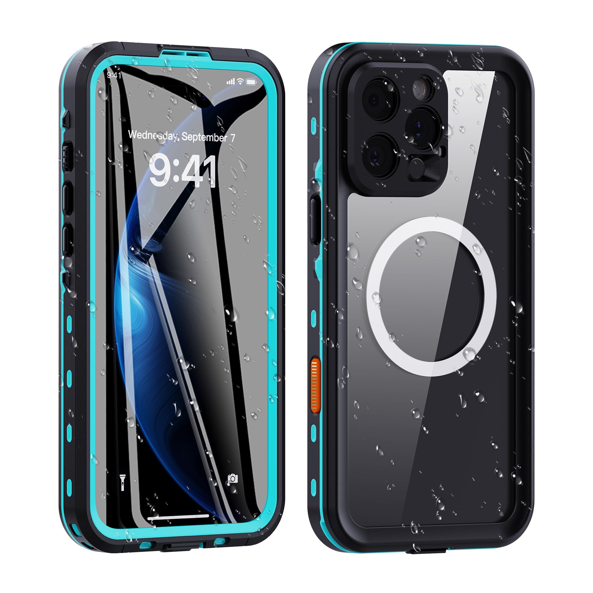 Amazon.co.jp: ZXHYliang iPhone 16 Pro用防水ケース - フルボディ耐