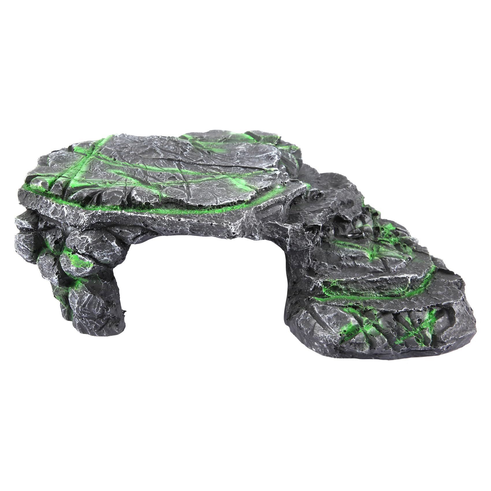 Micvtve Plataforma para Tomar el para Tortugas CéSped Plataforma para Tomar el para Descansar para Tortugas, Rampa Tortuga de Hierba de SimulacióN para Tanque de Tortugas, Reptil M