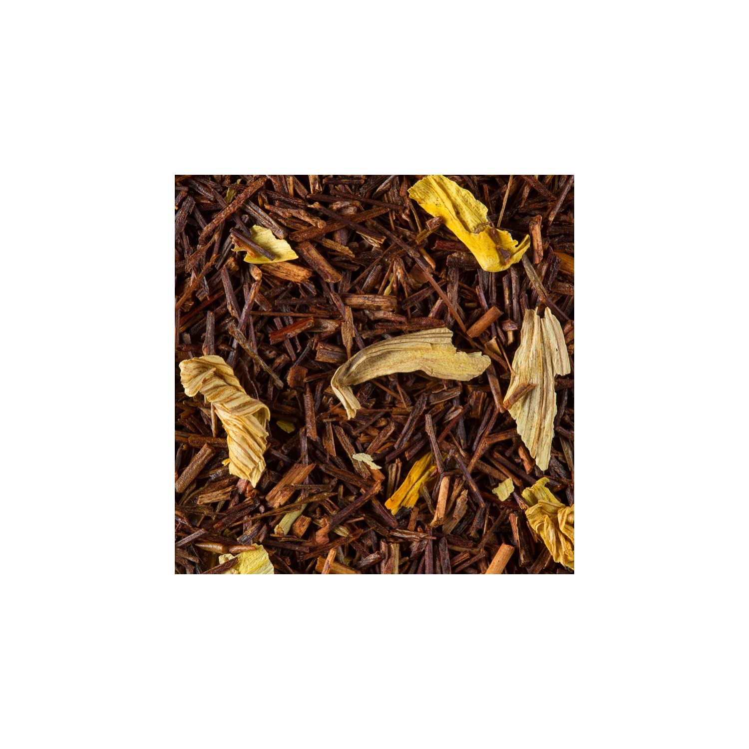Dammann Frères | Rooibos Aroma Caramello | Infuso di Rooibos, Caramello e Petali di Fiori - 100 Gr | Tè Rosso Sudafrica Sfuso | Rooibos Senza Caffeina Lattina
