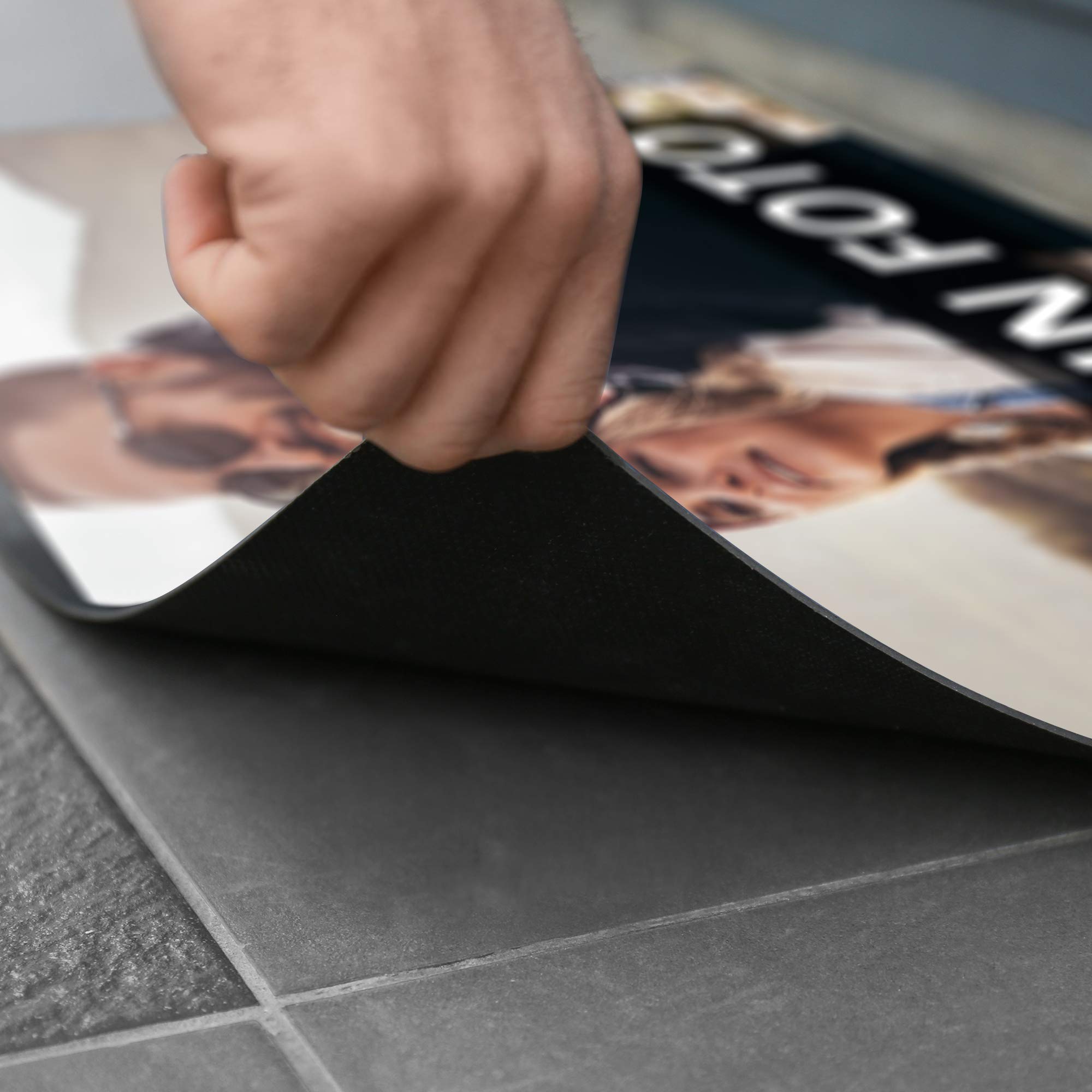 PhotoFancy XL Fussmatte mit Foto personalisiert - XL Fußmatte mit Logo Bedrucken (80 x 60 cm)