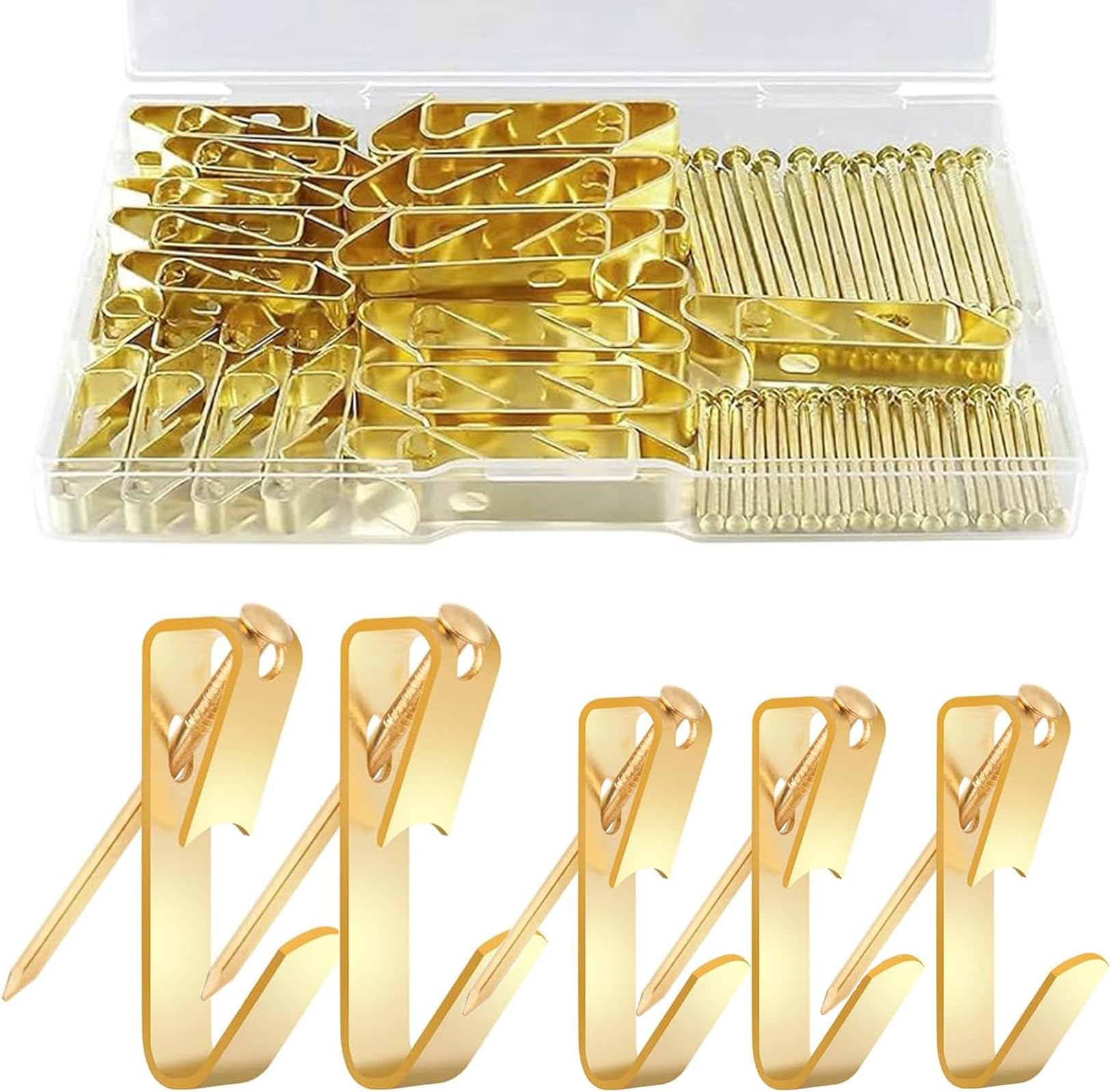 64PCS Picture Hooks Heavy Duty Picture Hanging Kit for Picture Frame